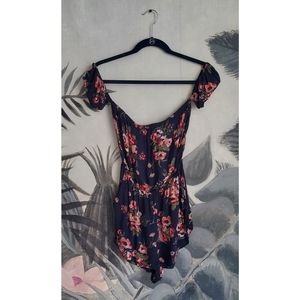 Revolve- Flynn Skye floral off-shoulder romper
